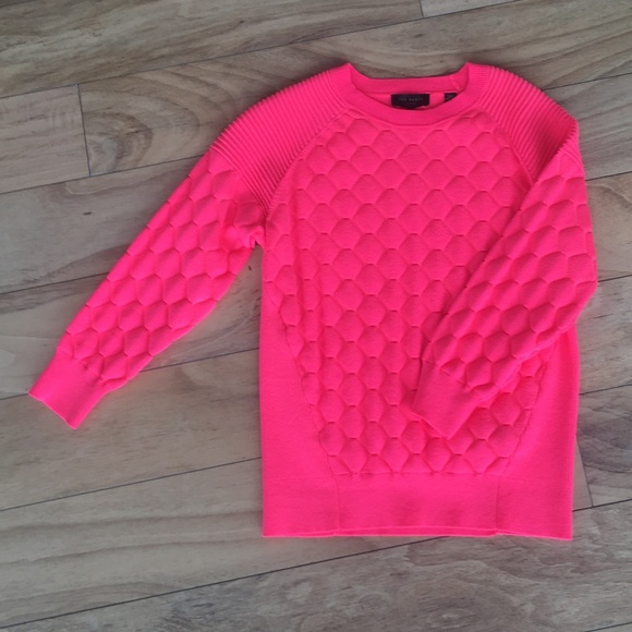Ted Baker London Sweaters - Ted Baker Day-Glo Moto Stretch Sweater - NWOT